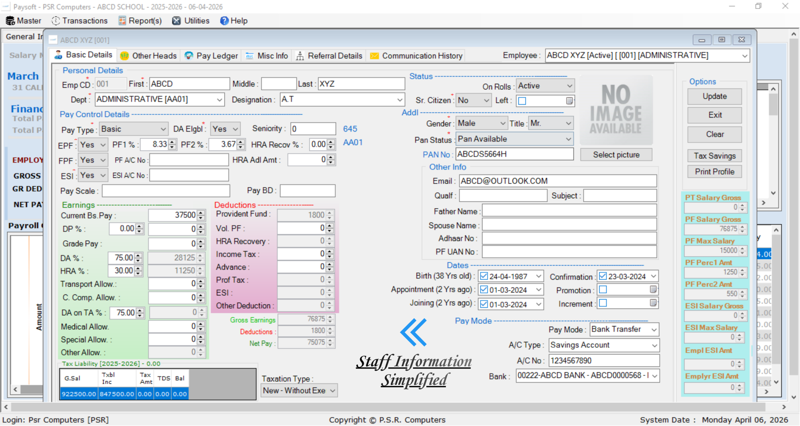 Employee Master (s) (1)