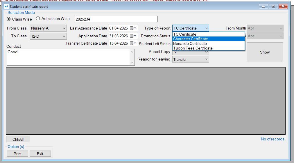 Types of Certificates